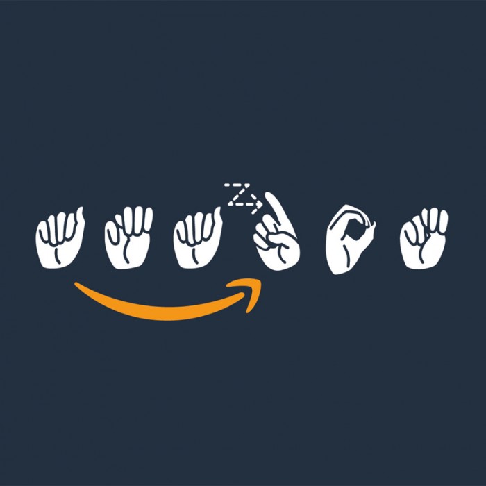 아마존, 청각 장애인을 위한 수화 버전의 로고 공개